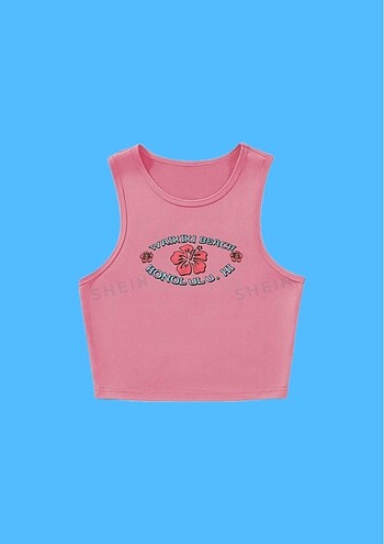 Hawai Summer KAWAİ Coconut Girl Crop Top Tank