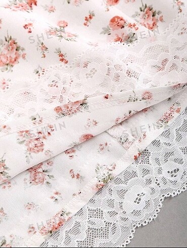 s Beden Lolita Lempicka Çiçekli Elbise Yazlık Cottagecore Shein