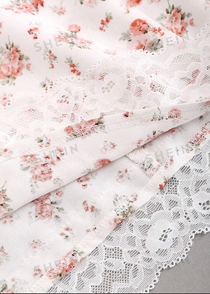 Lolita Lempicka Çiçekli Elbise Yazlık Cottagecore Shein - Görsel 3