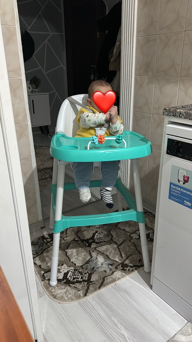 Yeşil Bebek Mama Sandalyesi - Görsel 2