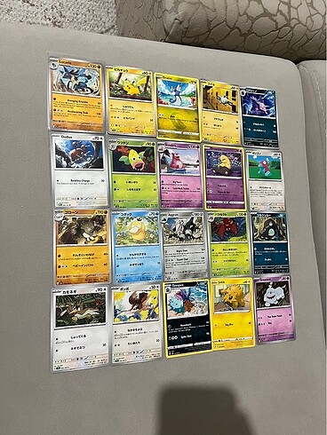  Pokemon kart karışık tekrarsız lot