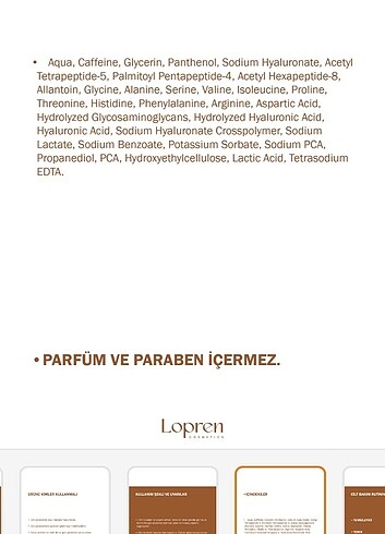 Lopren göz çevresi serumu - Görsel 8