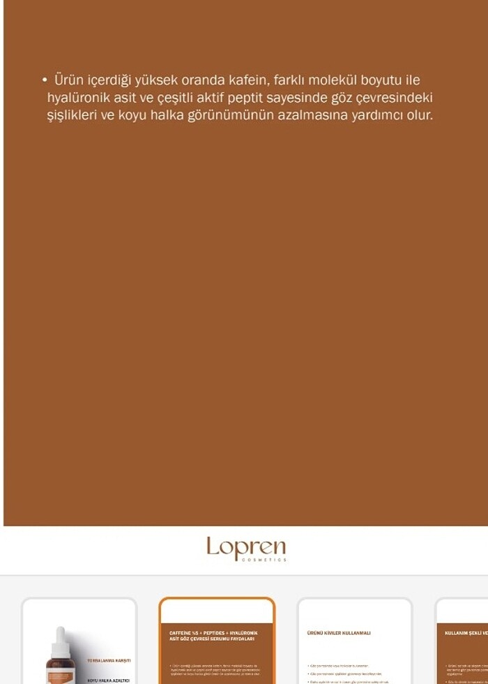 Lopren göz çevresi serumu - Görsel 3