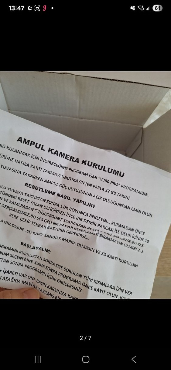 Ampul wifi kamera - Görsel 4