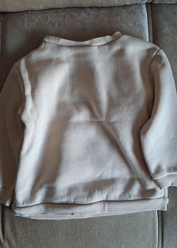 18-24 Ay Beden beyaz Renk Kız Çocuk Uzun Kollu Baskılı Sweatshirt