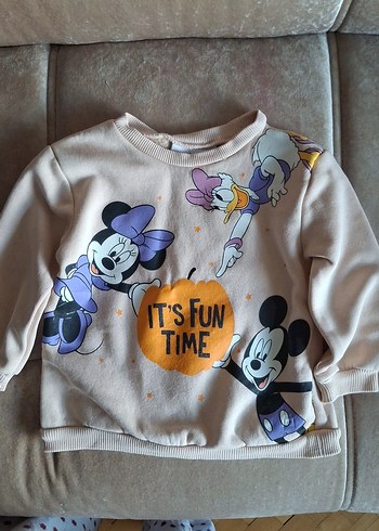 Kız Çocuk Uzun Kollu Baskılı Sweatshirt