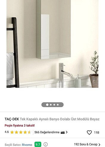 Beden beyaz Renk Tek kapaklı aynalı banyo dolabı
