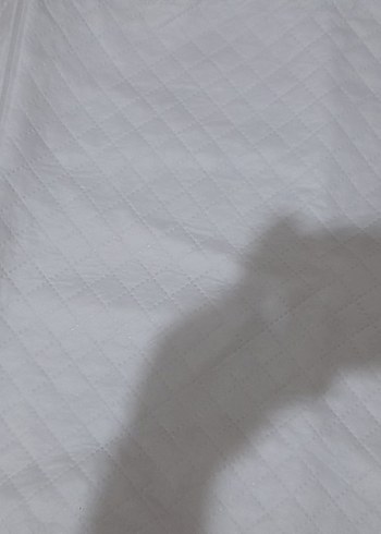 Gri Beyaz Düz Yatak Koruyucu - Görsel 2