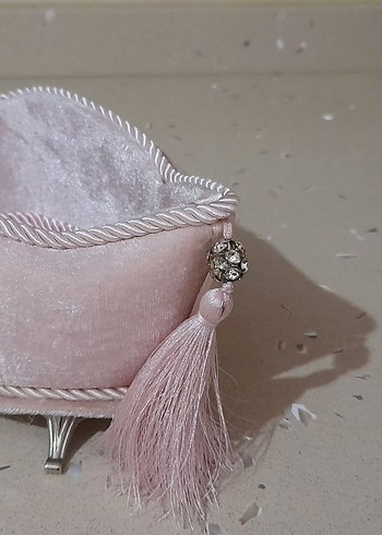 Pembe Kadife Bebek Sepeti gondol - Görsel 3