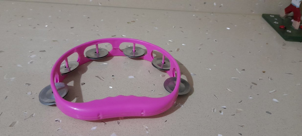 Pembe Renkli Müzikli Oyuncak Zil - Görsel 2