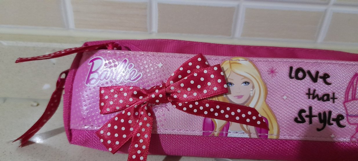 Pembe Fermuarlı Kadın Makyaj Çantası kalemlik  kalem kutu - Görsel 3