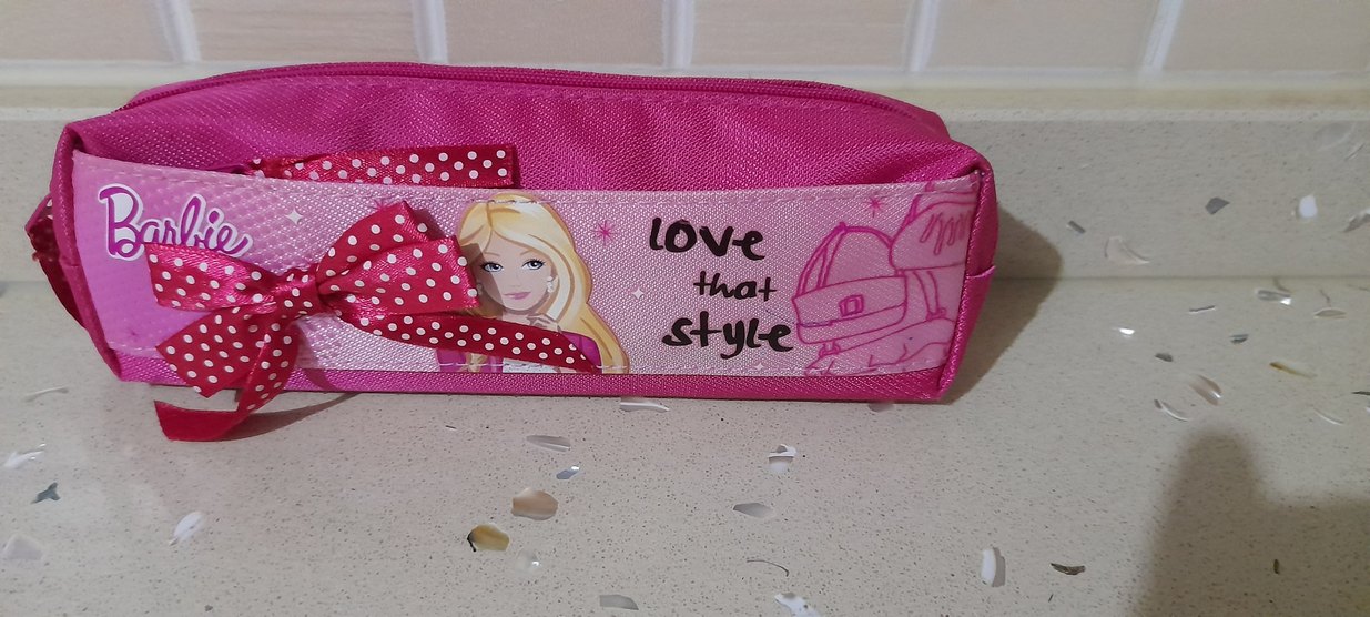 Pembe Fermuarlı Kadın Makyaj Çantası kalemlik  kalem kutu - Görsel 2