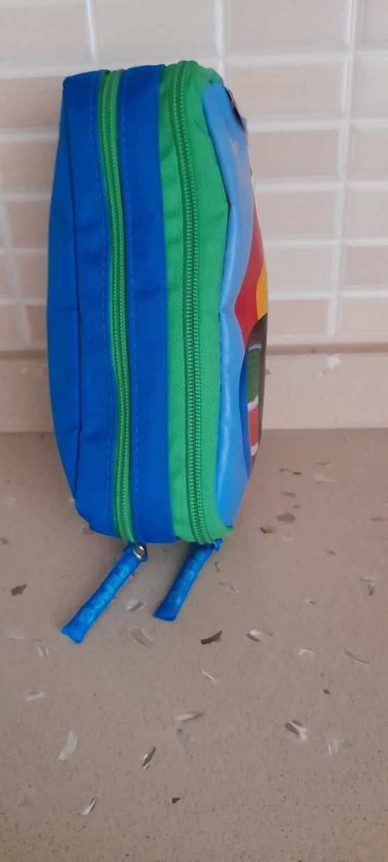 Renkli Çocuk Okul Çantası kalem kutu  kalemlik - Görsel 4