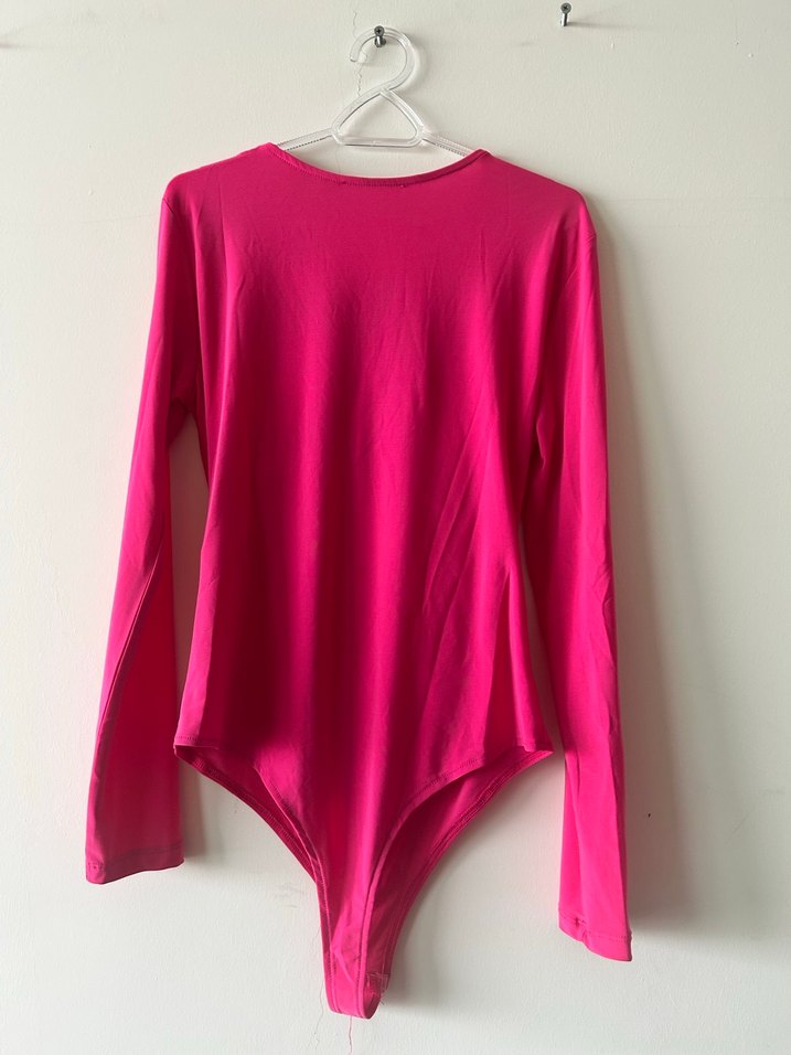 Kalp Detaylı Pembe Uzun Kollu Bluz - Görsel 3