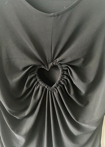 Uzun Kollu kalp detaylı Bluz - Görsel 2