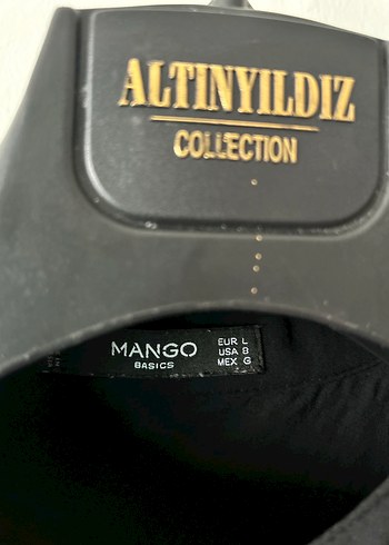 Siyah Düğmeli Uzun Kollu Kadın Gömlek - Görsel 3