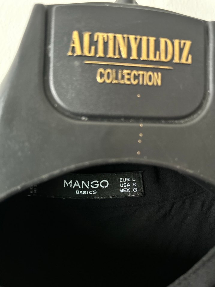 Siyah Düğmeli Uzun Kollu Kadın Gömlek - Görsel 3