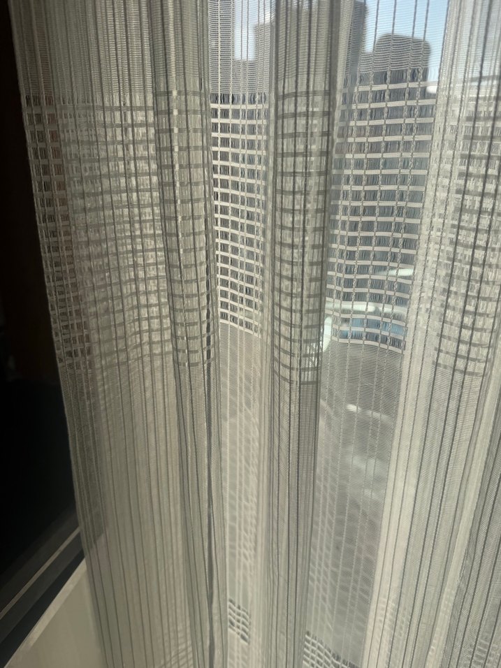 Beyaz Modern Düz Tül Perde - Görsel 3