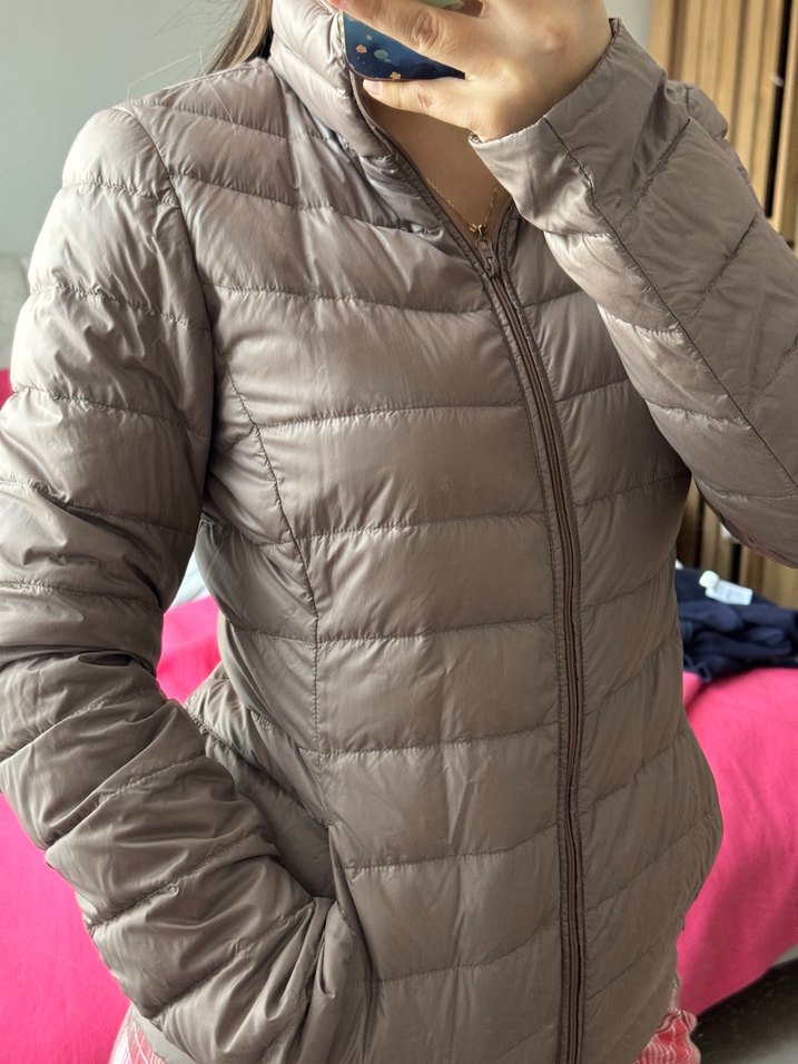 Bej Kadın Kışlık mont - Görsel 4