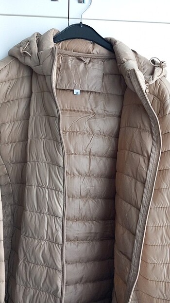 xl Beden camel Renk Kadin ince hafif mont