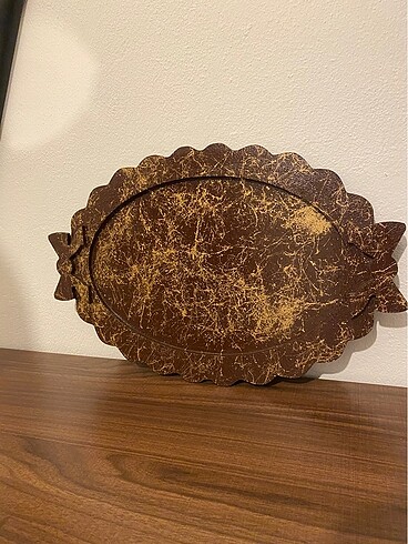 El boyaması oval tepsi