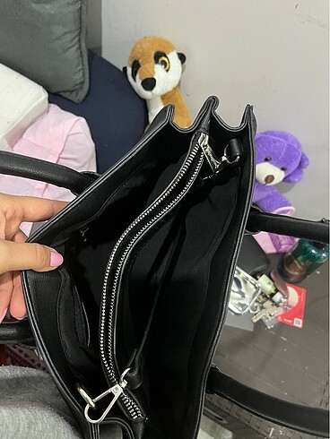  Beden siyah Renk Stradivarius tote çanta