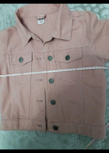 pudra kız çocuk ceket pantolon takım - Görsel 8