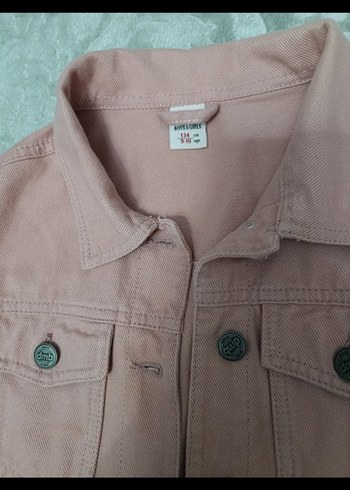 pudra kız çocuk ceket pantolon takım - Görsel 2