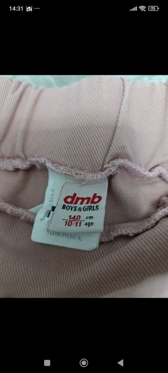 pudra kız çocuk ceket pantolon takım - Görsel 4