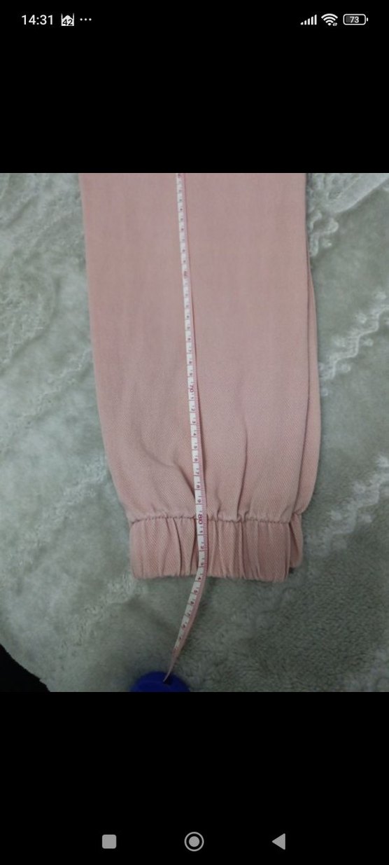 pudra kız çocuk ceket pantolon takım - Görsel 5