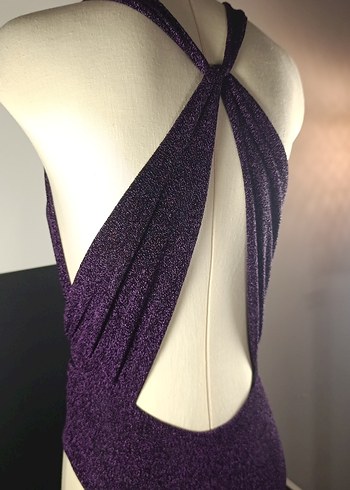 Mor Drapeli Kadın Mayo - Görsel 7