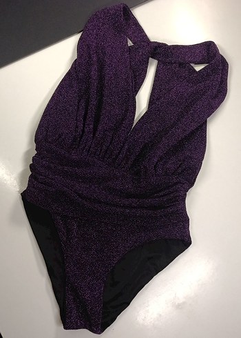 Mor Drapeli Kadın Mayo - Görsel 8