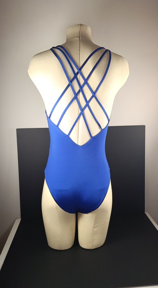 Koyu Mavi Strappy Kadın Mayo - Görsel 4