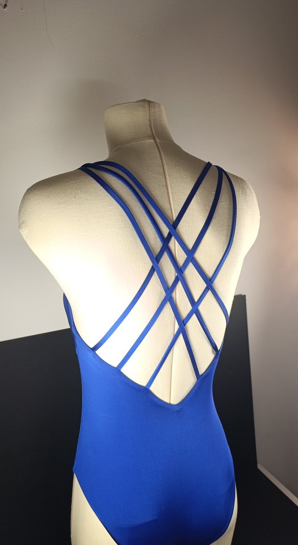 Koyu Mavi Strappy Kadın Mayo - Görsel 5