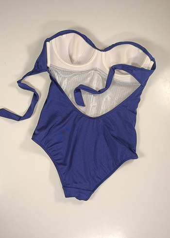 Mavi Straplez Kadın Mayo - Görsel 6