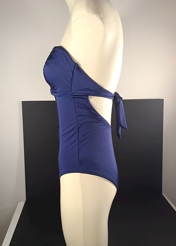 Mavi Straplez Kadın Mayo - Görsel 4