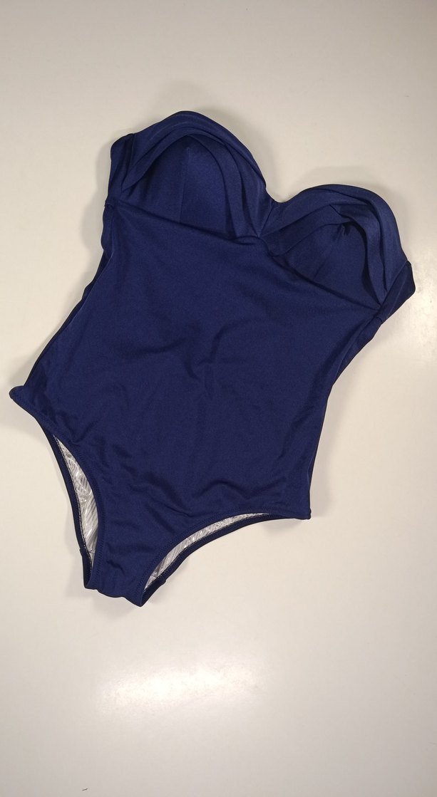 Mavi Straplez Kadın Mayo - Görsel 5