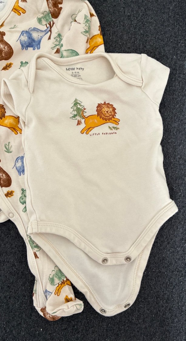 Uzun kollu 3-6 ay erkek hastane çıkışı seti - Görsel 3