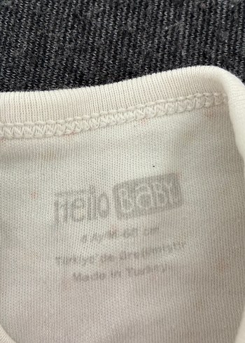 HelloBaby Uzun Kollu Beyaz Bebek Tulum