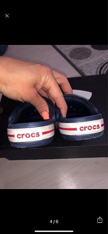 23 Beden lacivert Renk Crocs C6 22-23 numara orijinal terlik