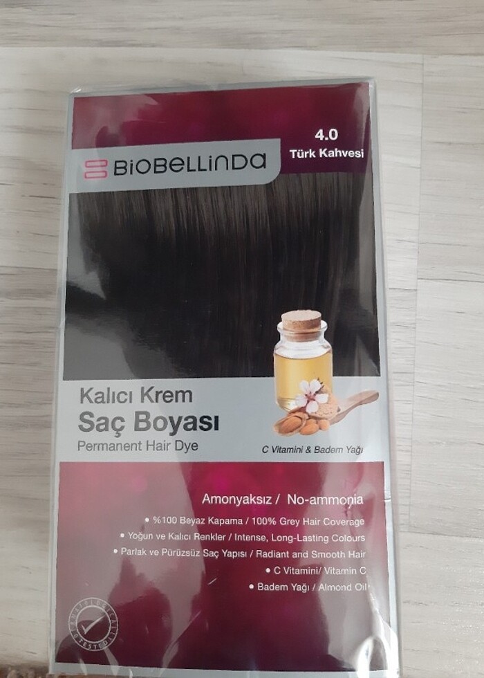 Natürel  içeriğiyle  Türk  kahvesi  renginde sac boyası - Görsel 2