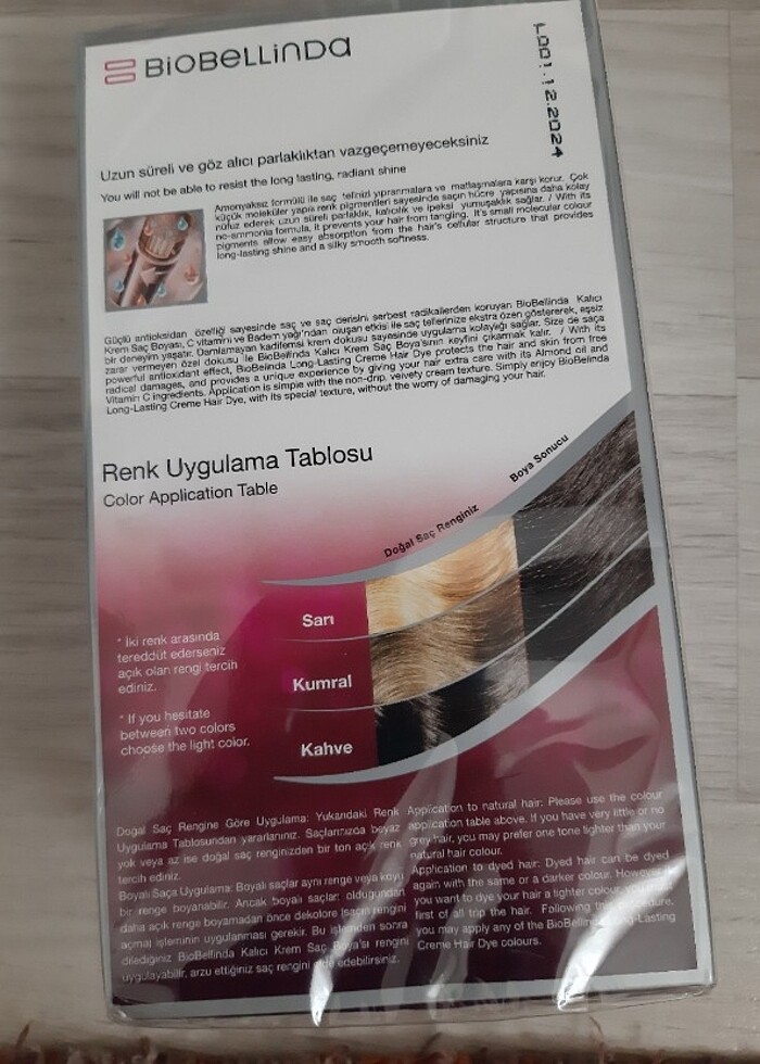 Natürel  içeriğiyle  Türk  kahvesi  renginde sac boyası - Görsel 3