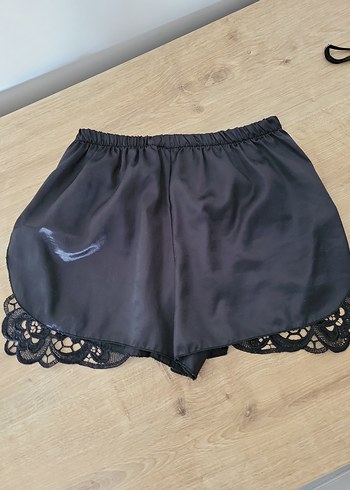 Siyah Dantelli Mini Strappy Gecelik Takımı - Görsel 5