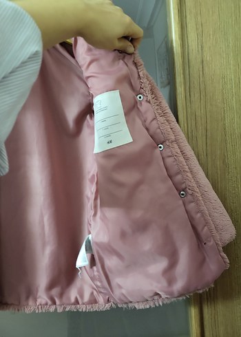 Peluş Kız Çocuk Kaban - Görsel 5