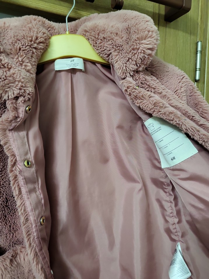 Peluş Kız Çocuk Kaban - Görsel 2