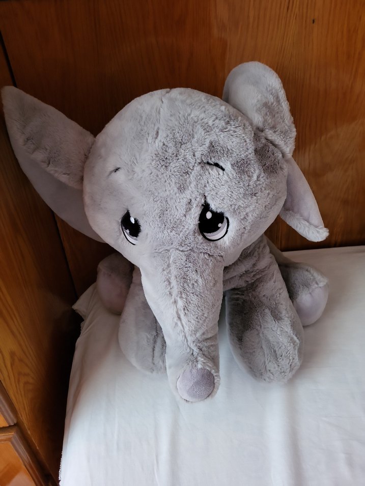 Gri Peluş Fil Oyuncak - Görsel 4