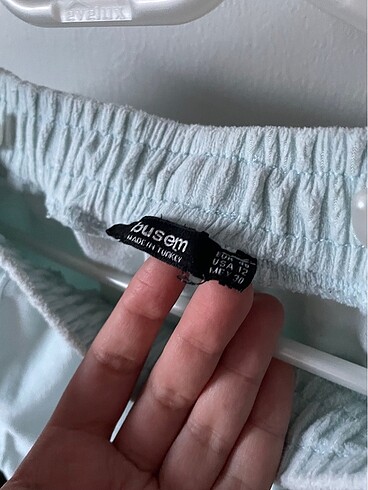 40 Beden Kadife açık mavi eşofman altı fulla moda 40 beden