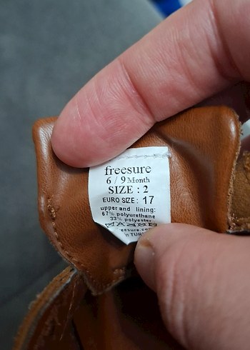 6 9 ay 17 numara Kahverengi Erkek Bebek İlk Adım Ayakkabısı - Görsel 4