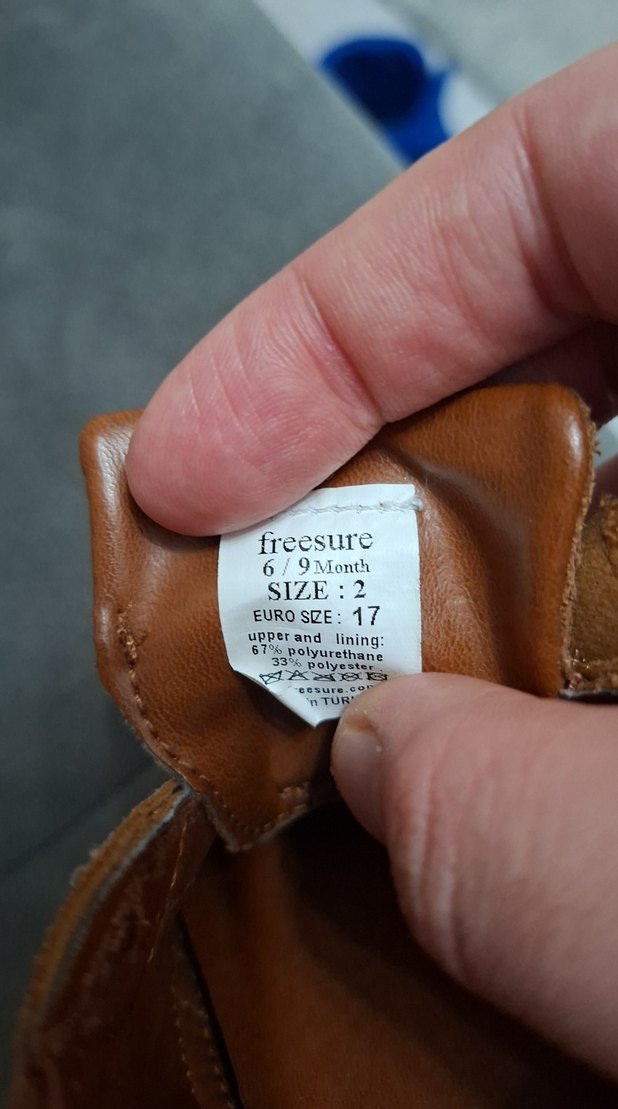 6 9 ay 17 numara Kahverengi Erkek Bebek İlk Adım Ayakkabısı - Görsel 4