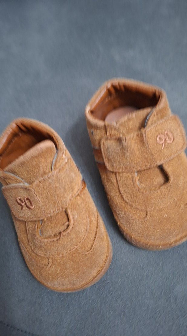 6 9 ay 17 numara Kahverengi Erkek Bebek İlk Adım Ayakkabısı - Görsel 2